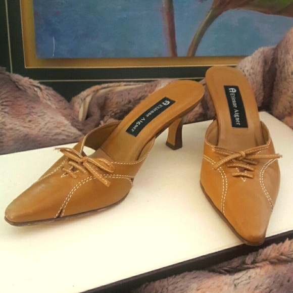 Etienne Aigner Shoes - Etienne Aigner Camel Vodka Brazil Mule/Heels
